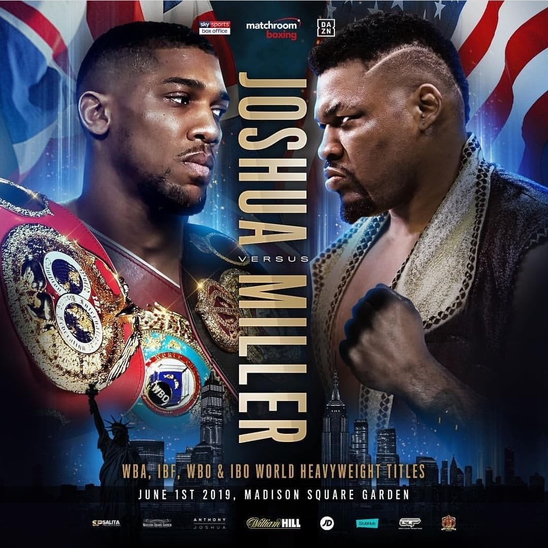 Joshua vs. Miller Poster April 16, 2019