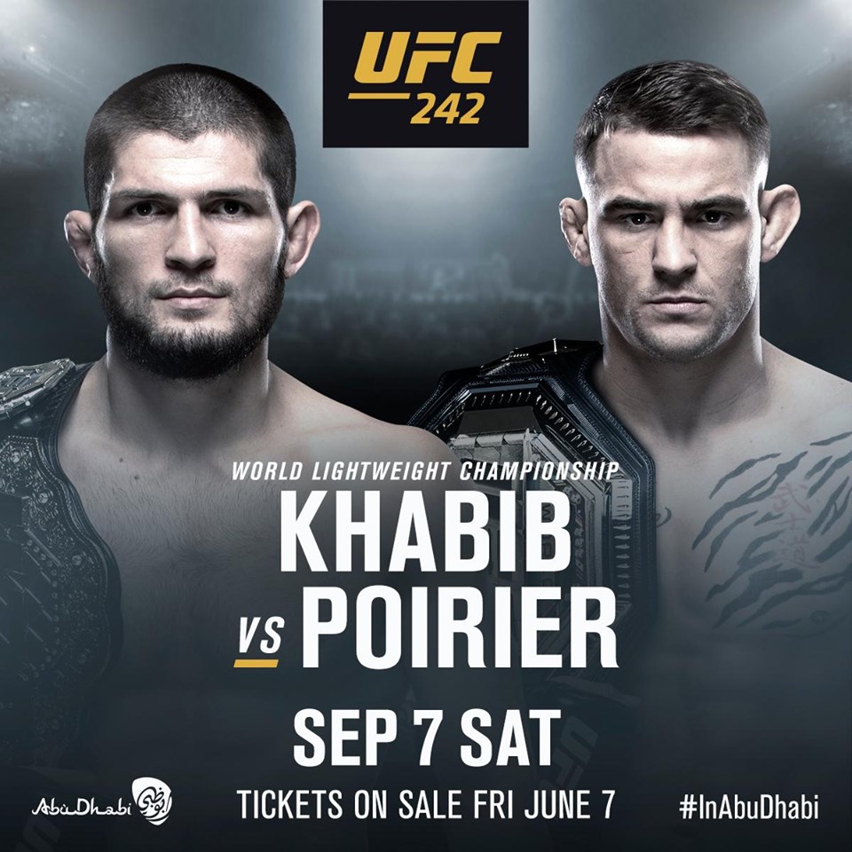 UFC 242 Poster June 09, 2019