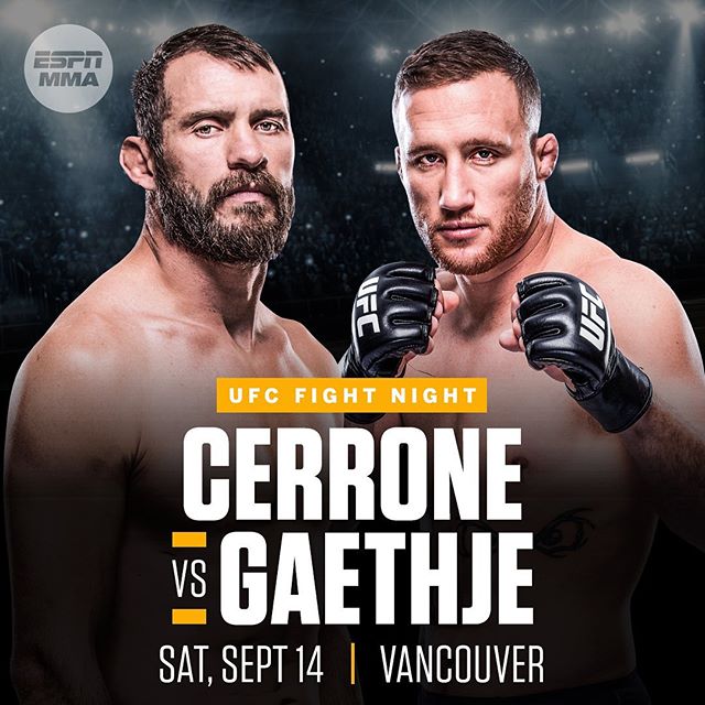 UFC Fight Night 158 Poster July 18, 2019