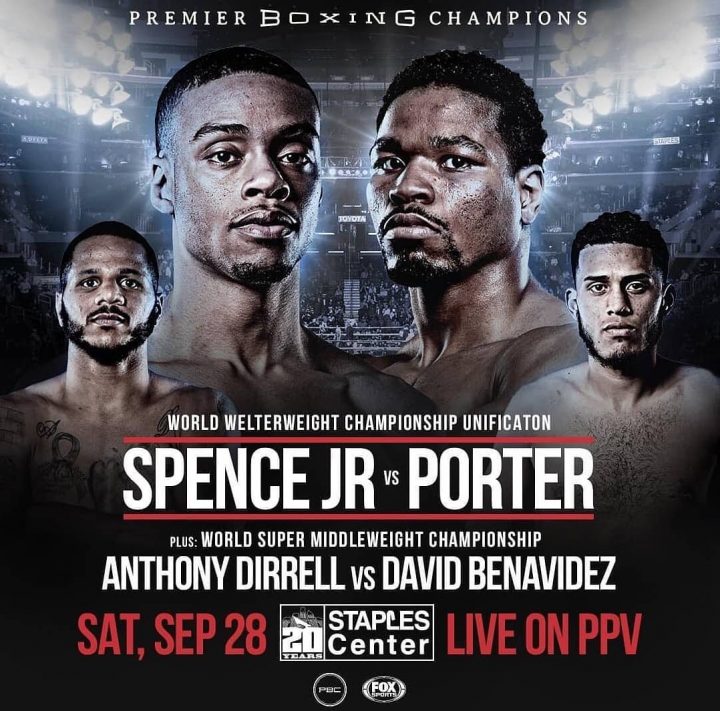 Spence vs. Porter Poster August 01, 2019