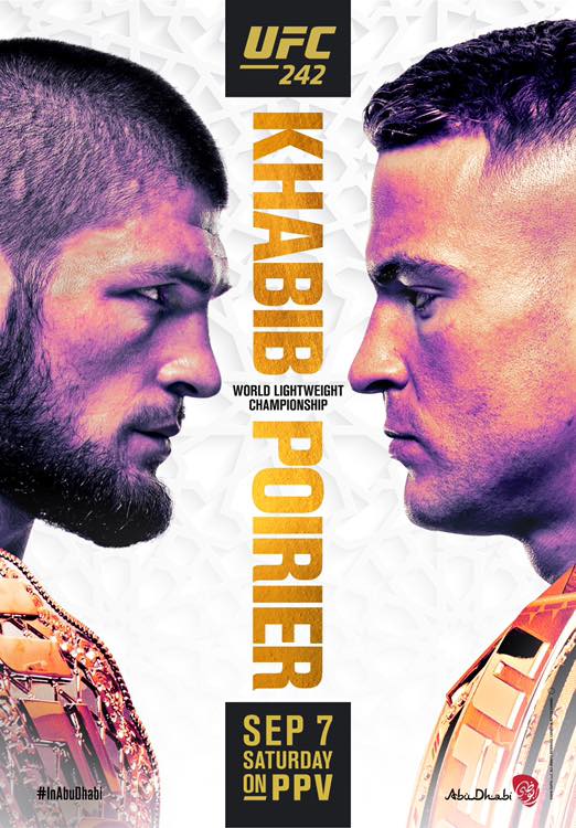 UFC 242 Poster August 01, 2019