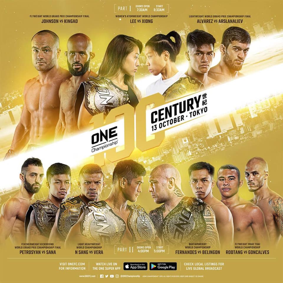 One Championship - Century - Part 2 Poster September 05, 2019