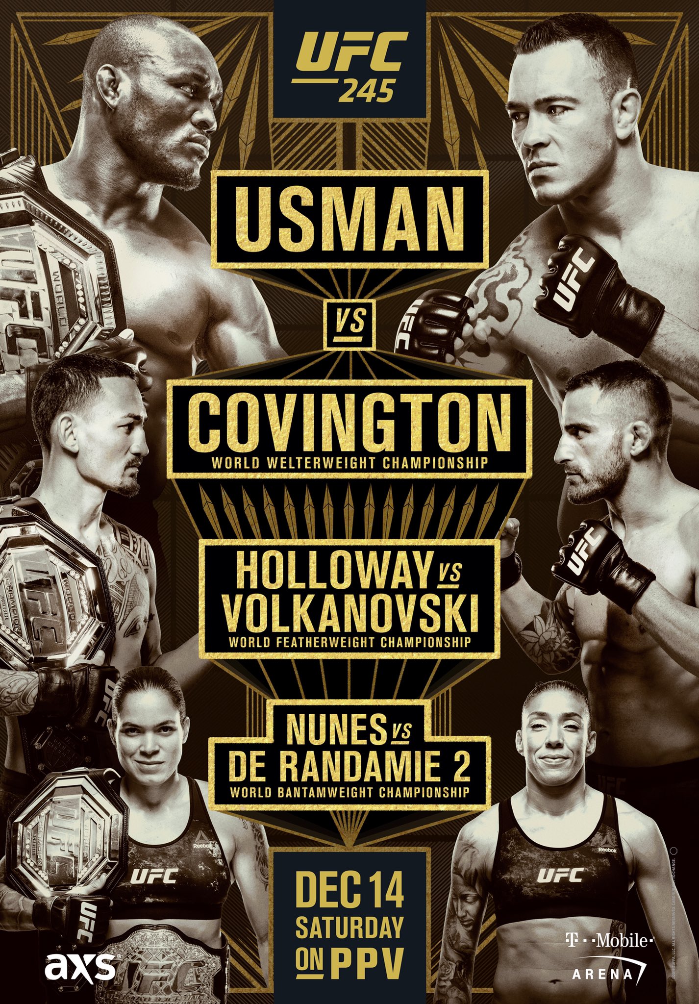 UFC 245 Poster October 26, 2019
