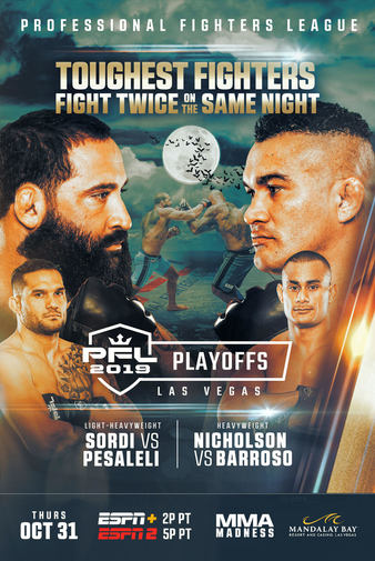 PFL 9 - 2019 Season Playoffs 3 Poster October 29, 2019