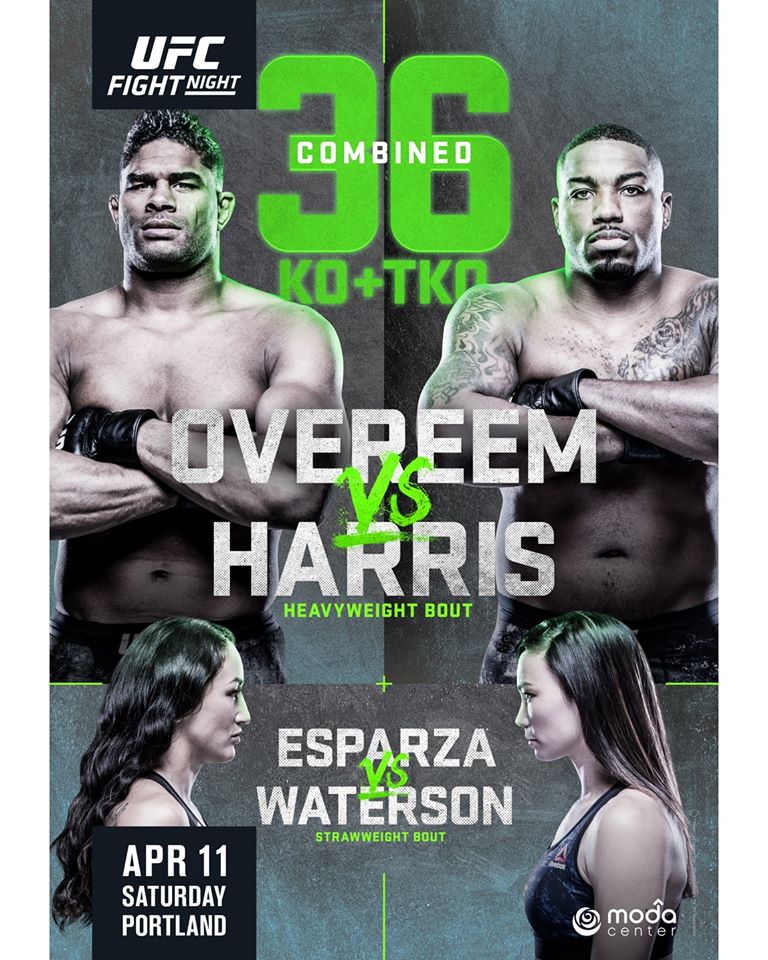 UFC Fight Night 172 Poster March 05, 2020