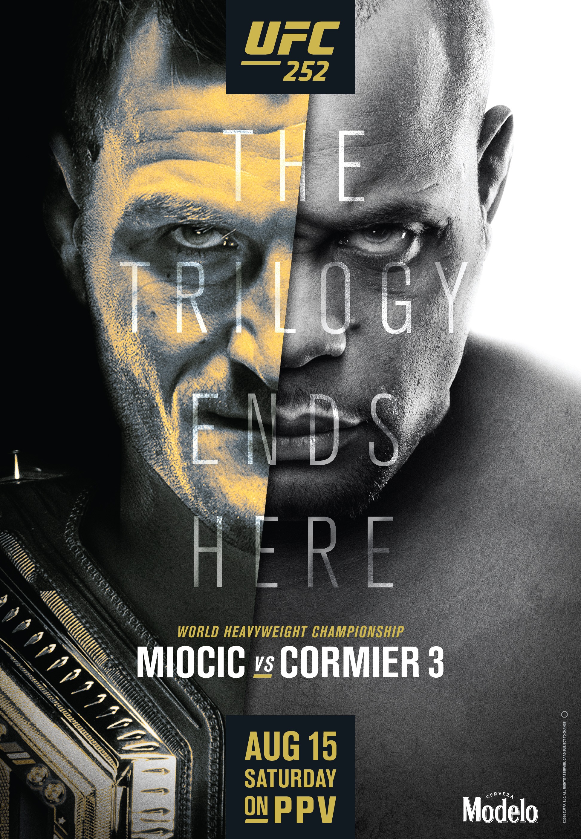 UFC 252 Poster July 29, 2020