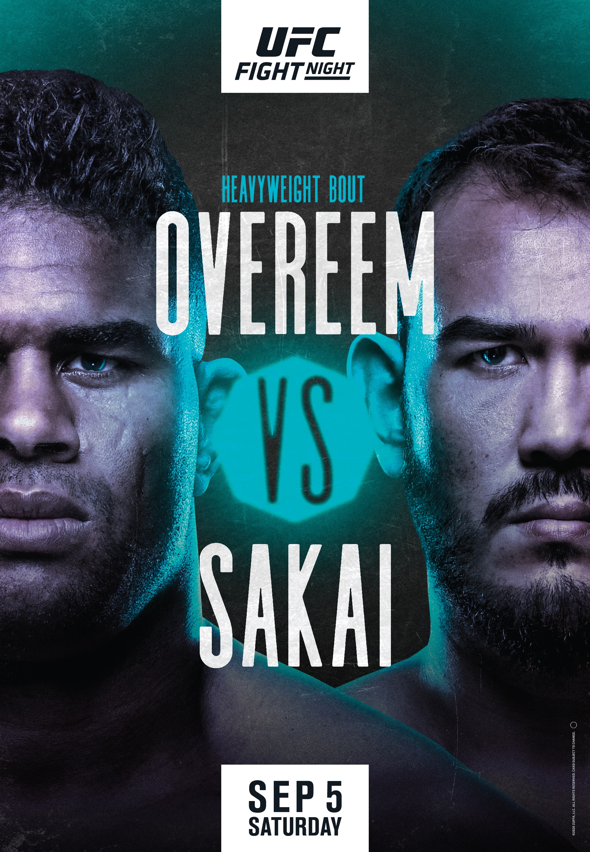 UFC Fight Night 176 Poster August 29, 2020