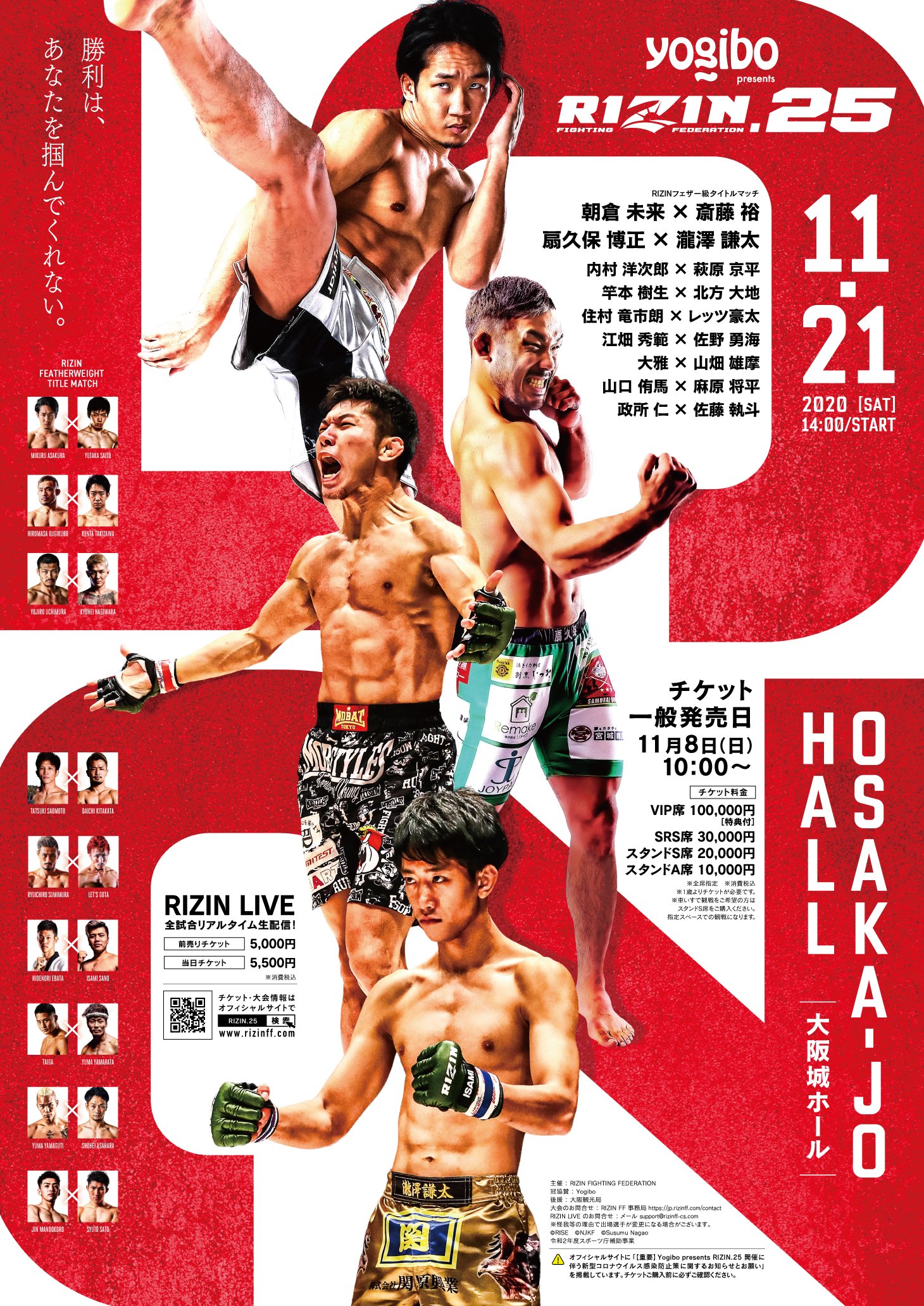 Rizin 25 Poster November 19, 2020