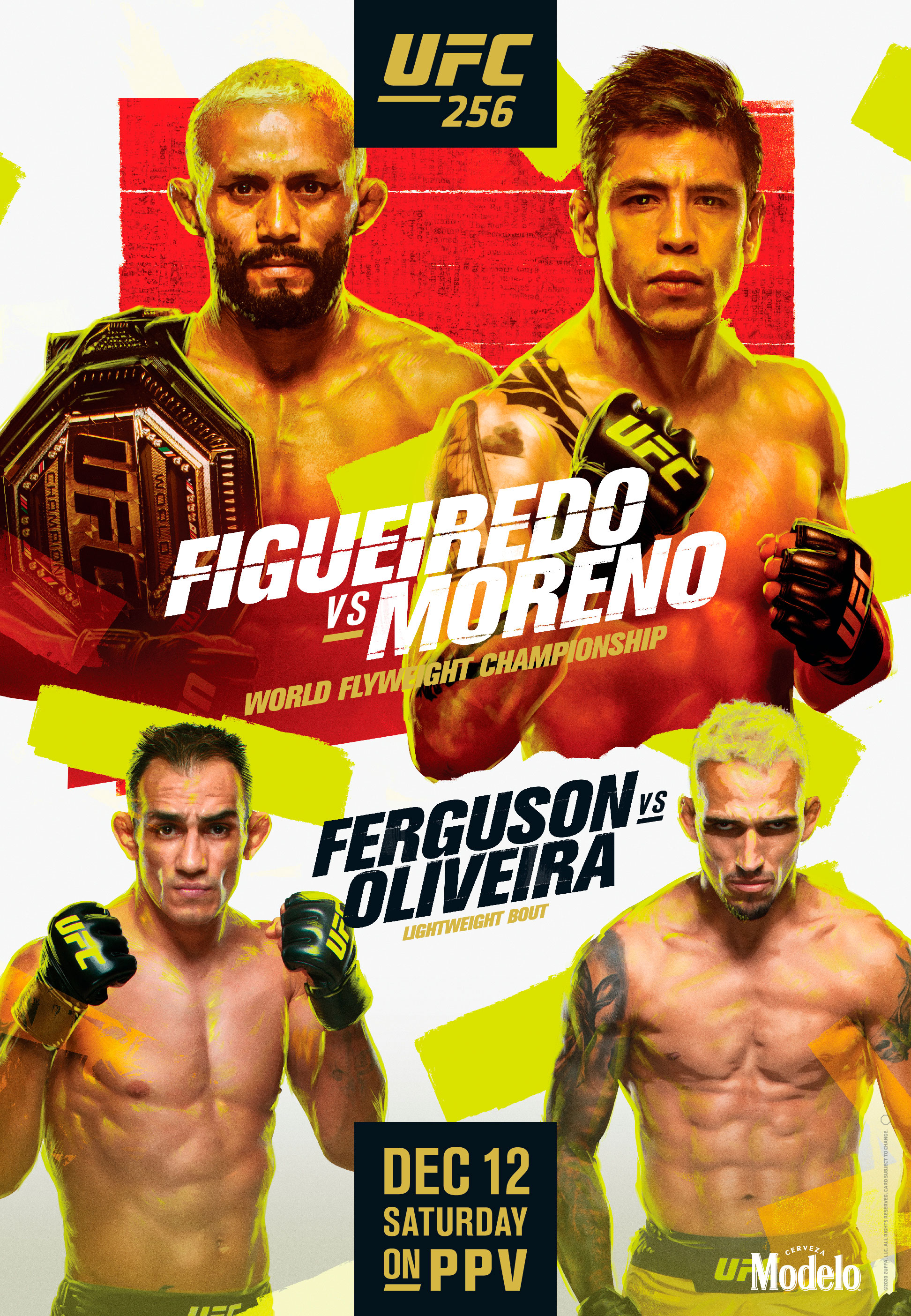UFC 256 Poster December 04, 2020