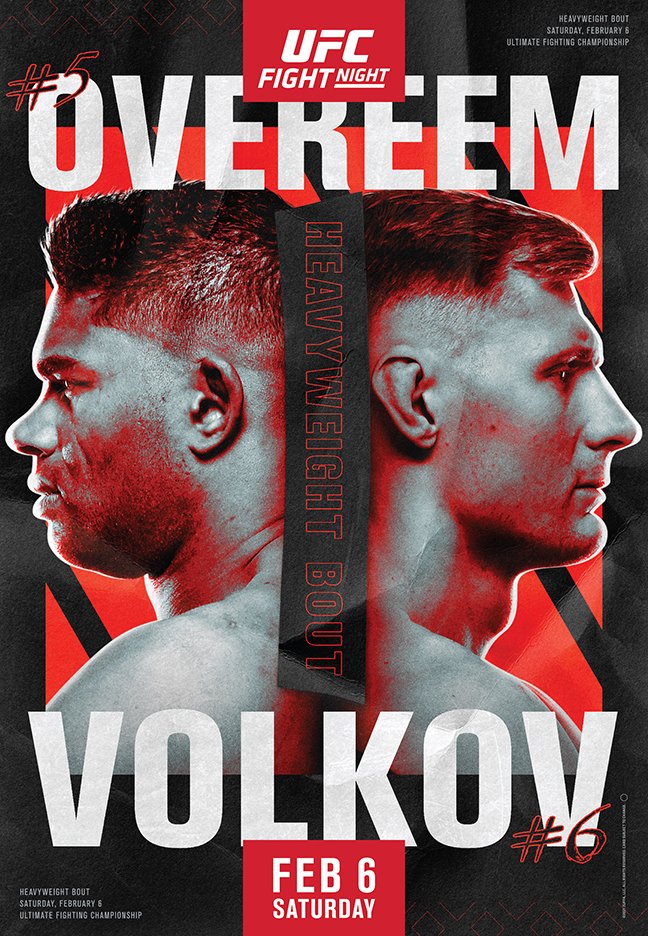 UFC Fight Night 184 Poster January 22, 2021