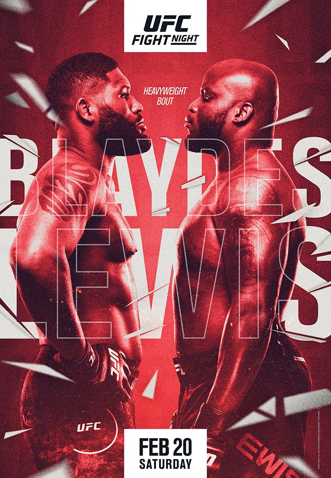 UFC Fight Night 185 Poster February 02, 2021