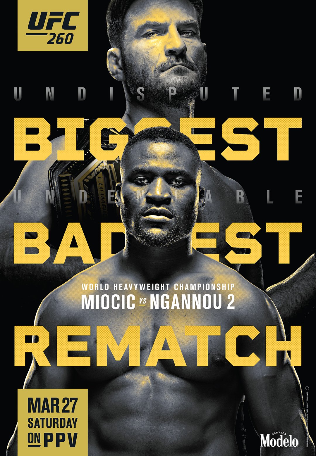 UFC 260 Poster March 18, 2021