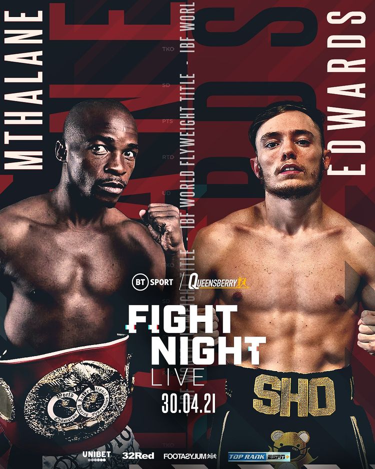 Mthalane vs. Edwards Poster March 29, 2021