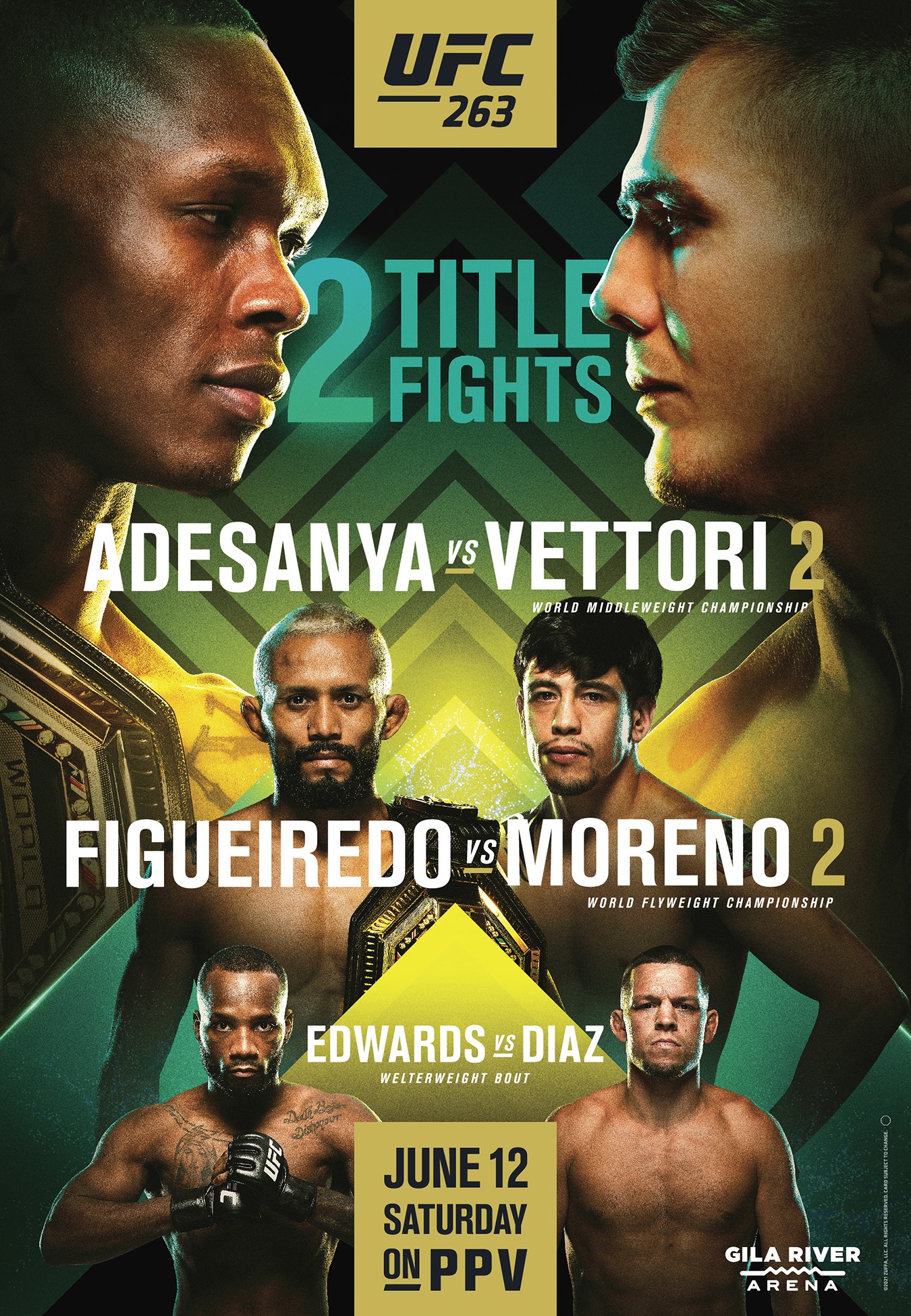 UFC 263 Poster May 21, 2021