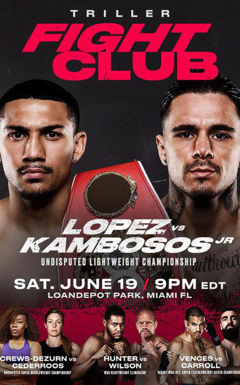 Lopez vs. Kambosos Jr Poster May 24, 2021