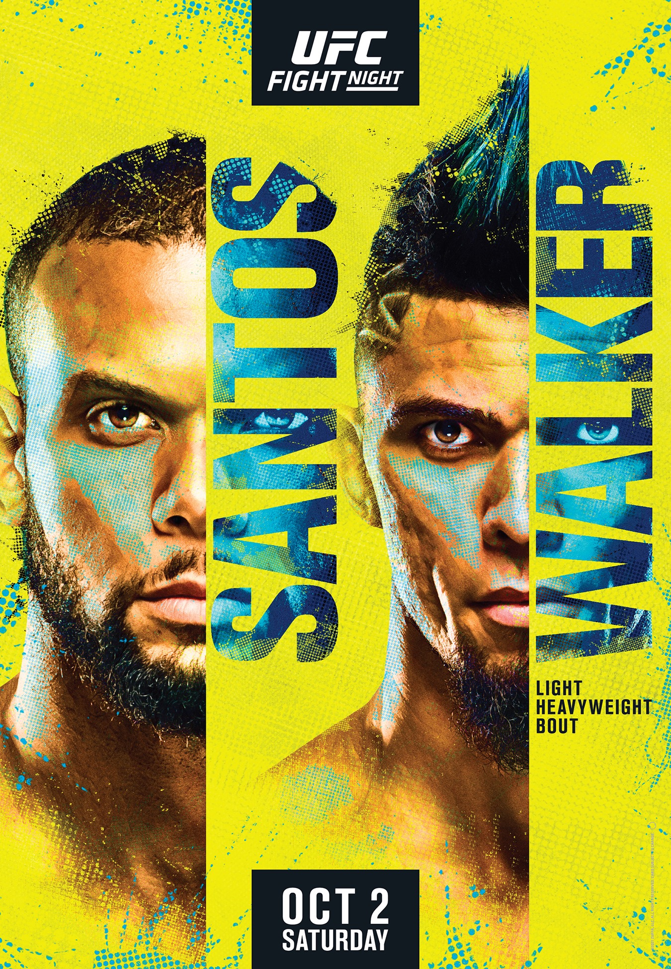 UFC Fight Night 193 Poster September 27, 2021