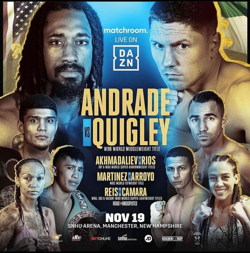 Andrade vs. Quigley Poster October 18, 2021