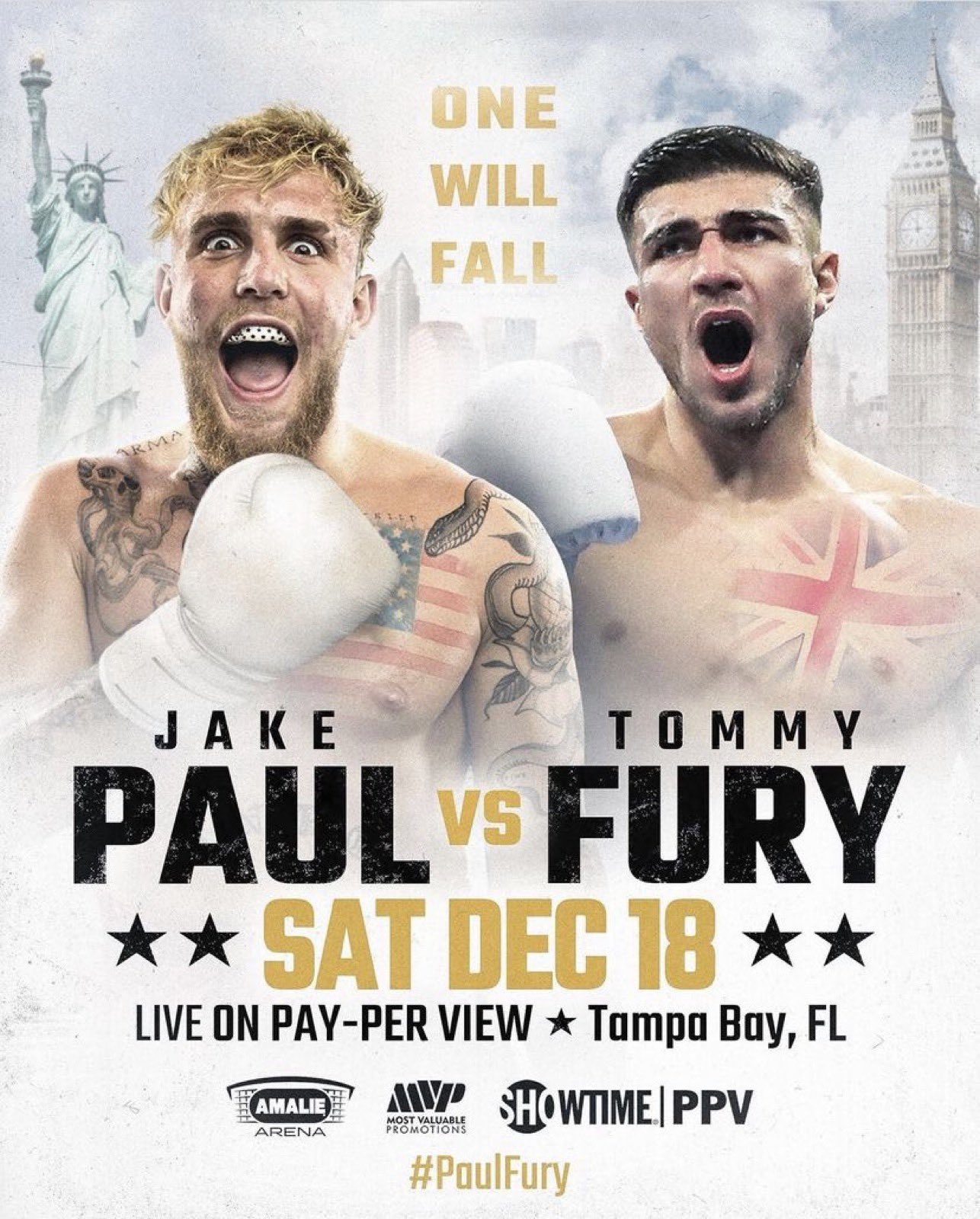 Paul vs. Fury Poster November 14, 2021