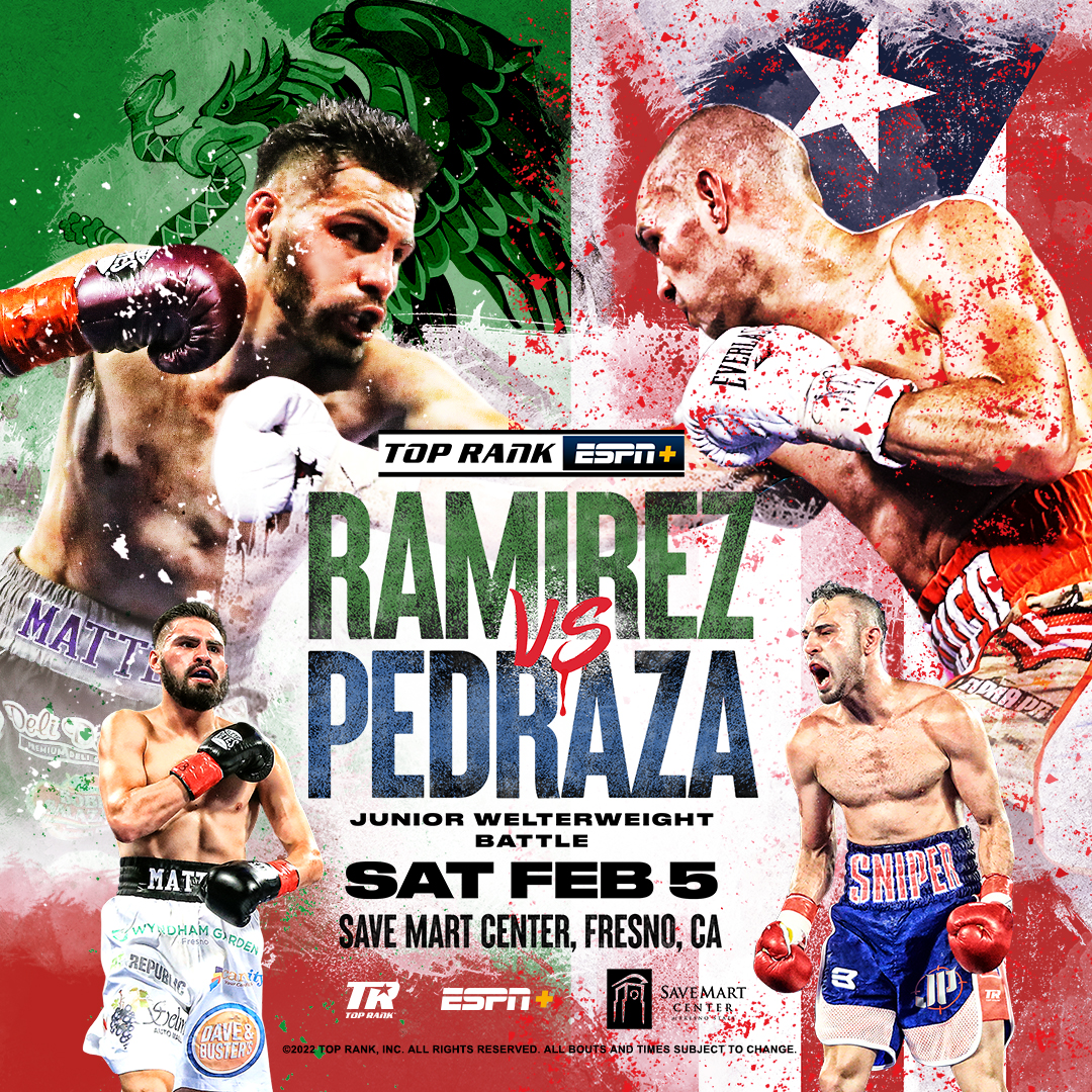 Ramirez vs. Pedraza Poster January 10, 2022