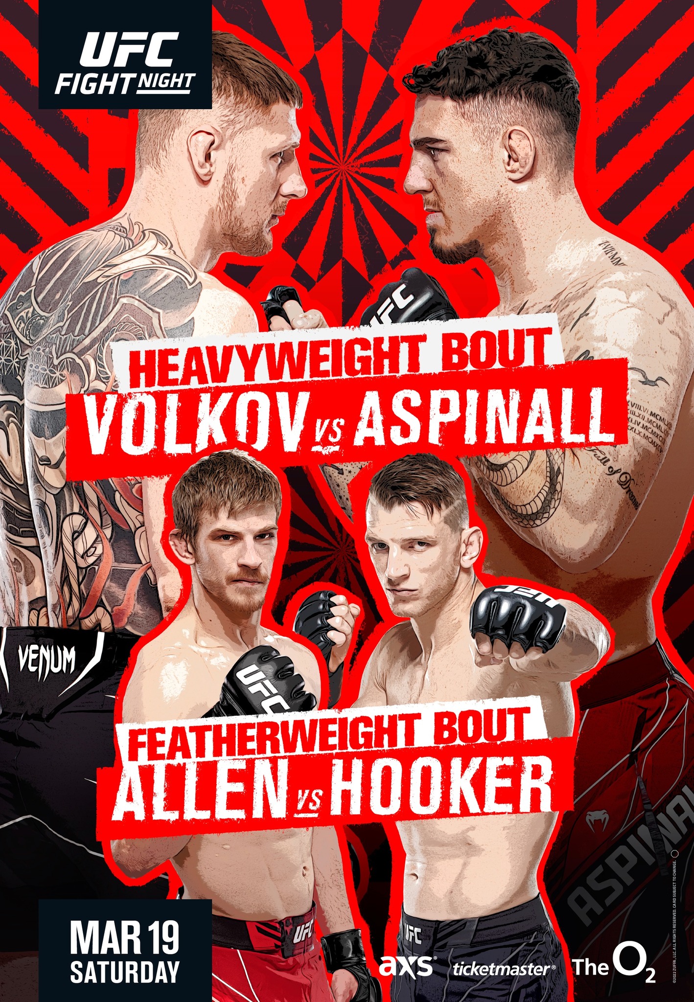 UFC Fight Night 204 Poster March 01, 2022