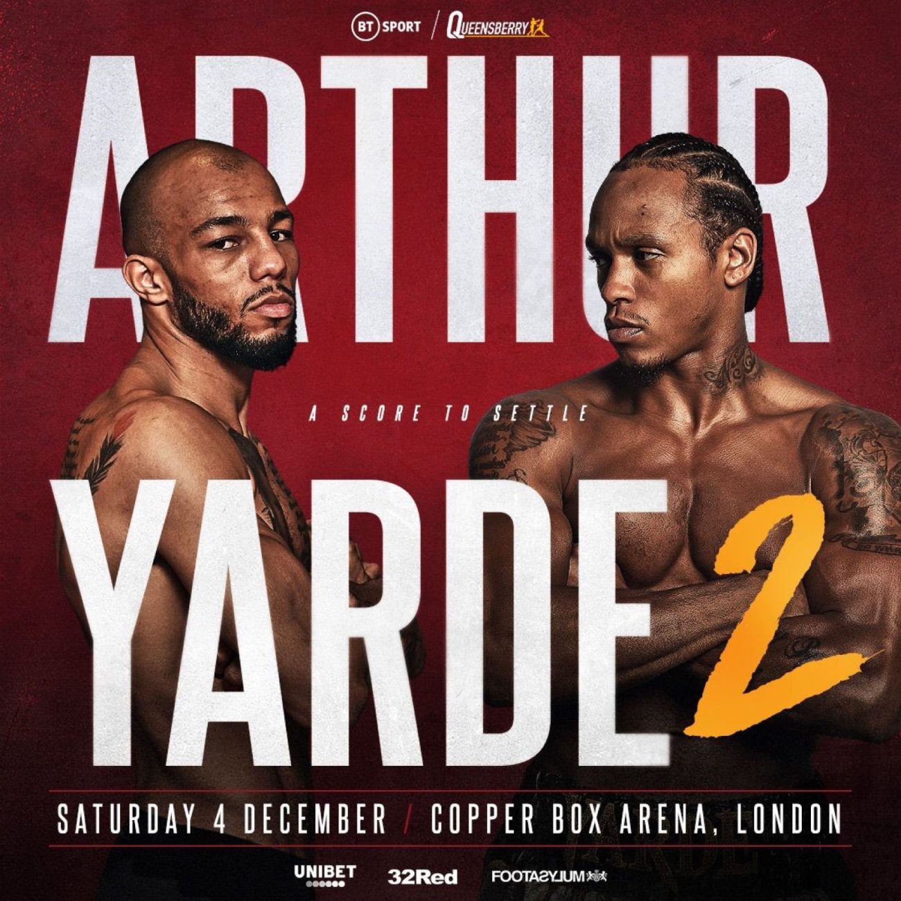 Arthur vs. Yarde Poster March 19, 2022