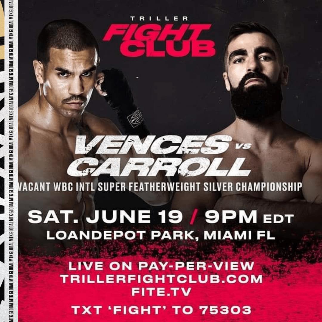 Carroll vs. Vences Poster March 24, 2022