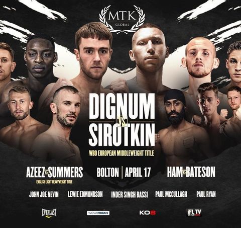 Dignum vs. Sirotkin Poster March 25, 2022