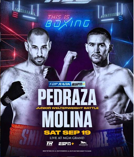 Pedraza vs. Molina Poster March 28, 2022