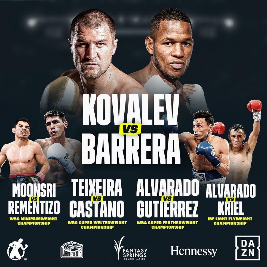 Kovalev vs. Barrera Poster March 30, 2022