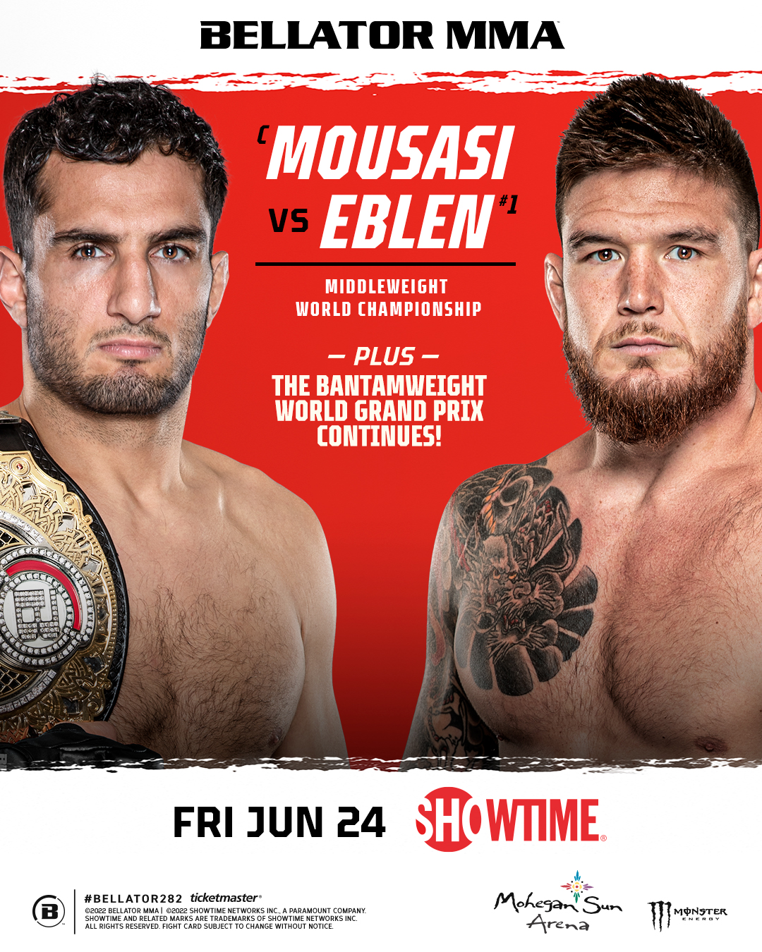 Bellator 282 Poster April 04, 2022