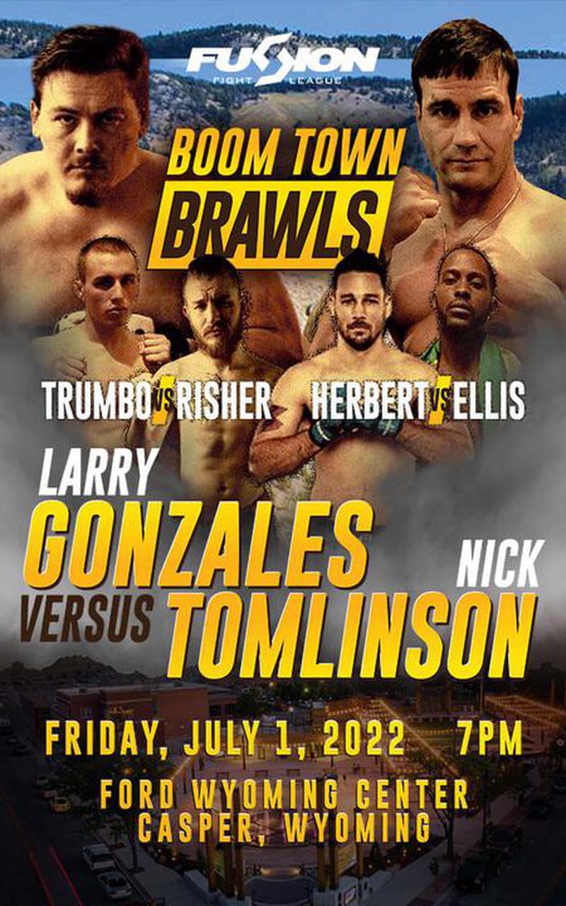 Fusion Fight League - Casper, WY Poster June 27, 2022