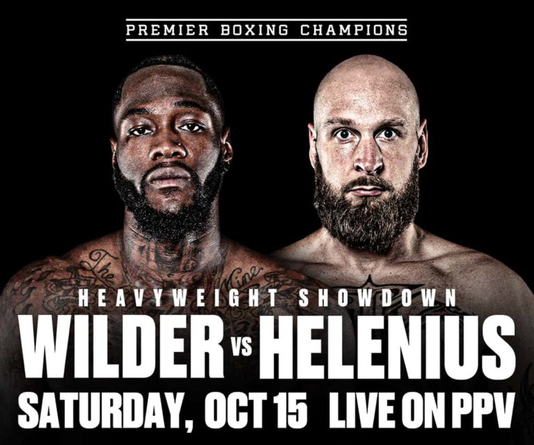 Wilder vs. Helenius Poster August 22, 2022