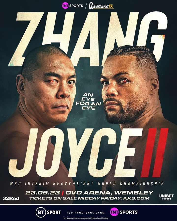 Zhang vs. Joyce 2 Poster July 02, 2023