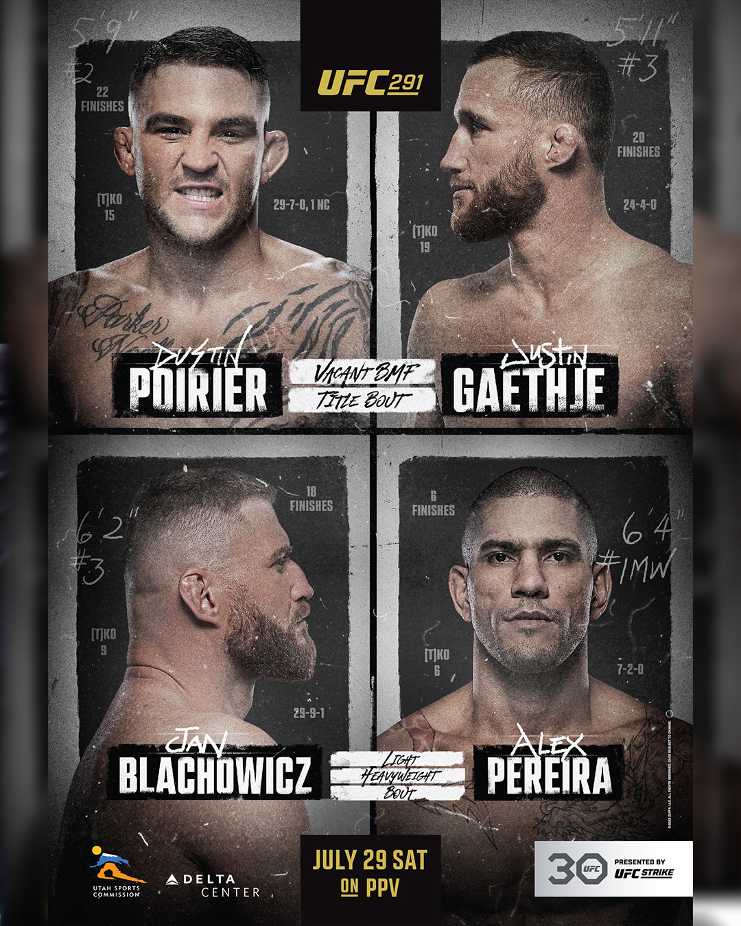 UFC 291 Poster July 23, 2023
