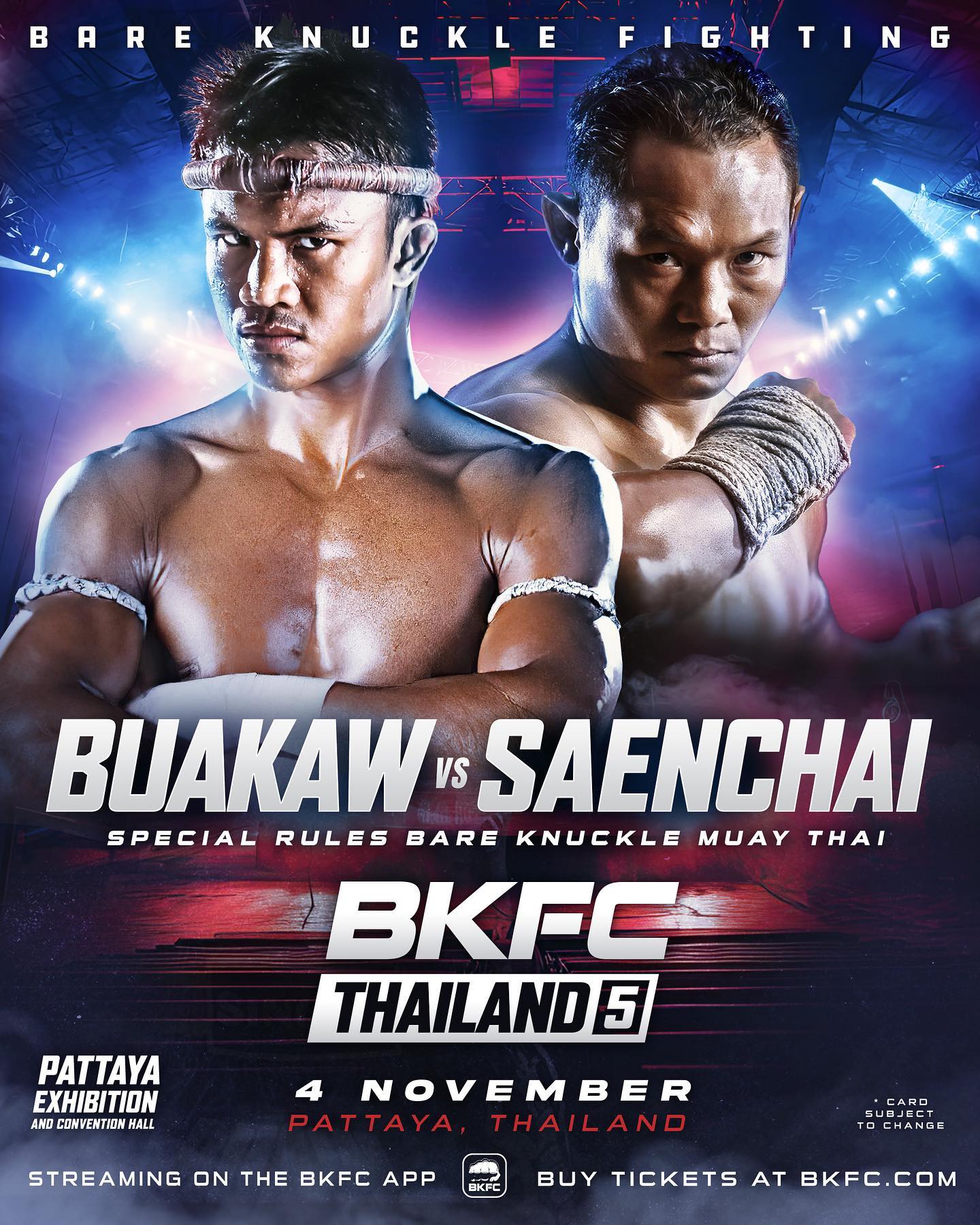 BKFC Thailand 5 Poster August 20, 2023