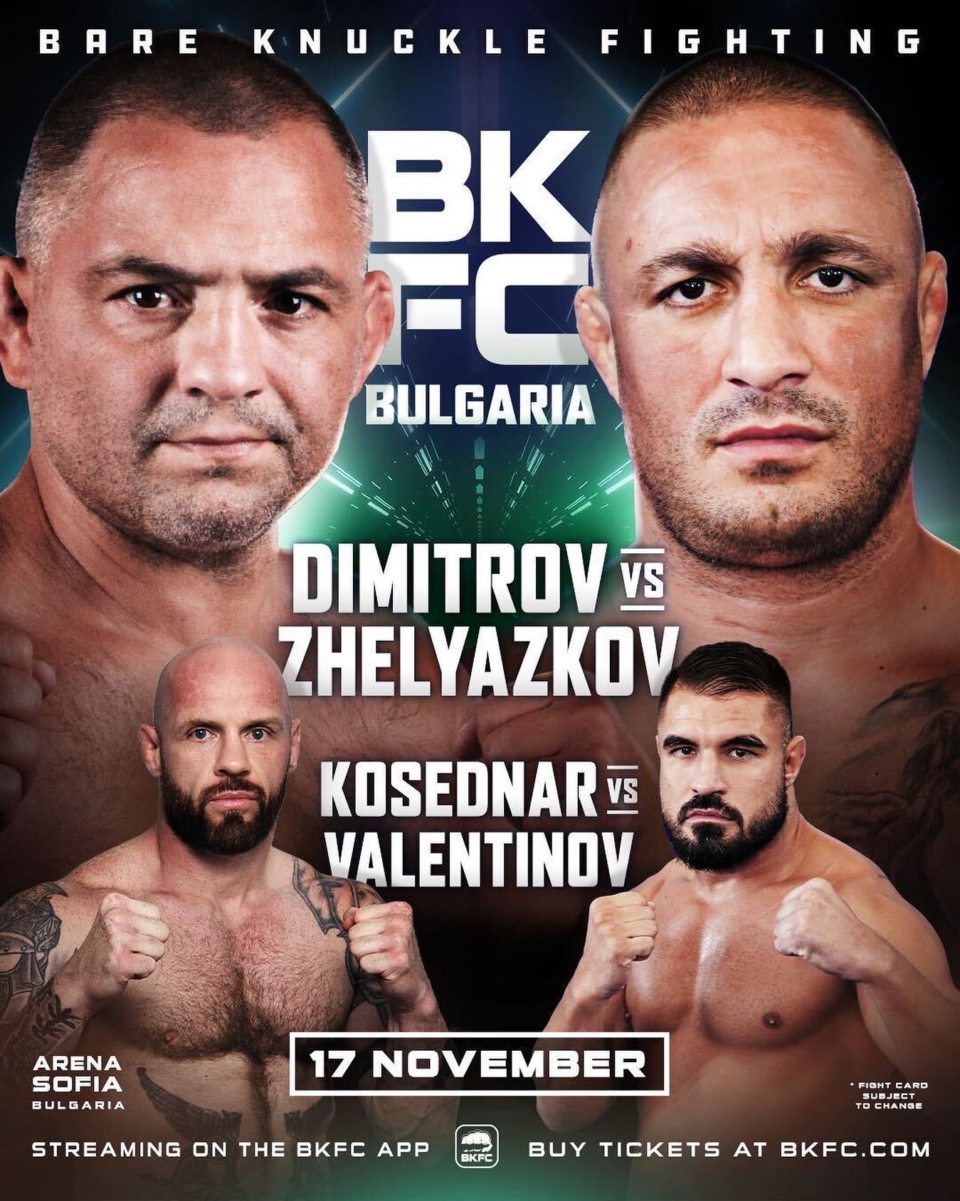 BKFC Bulgaria Poster August 20, 2023