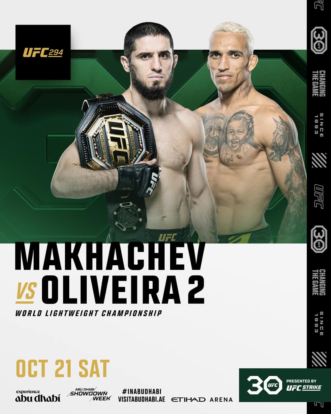 UFC 294 Poster September 19, 2023