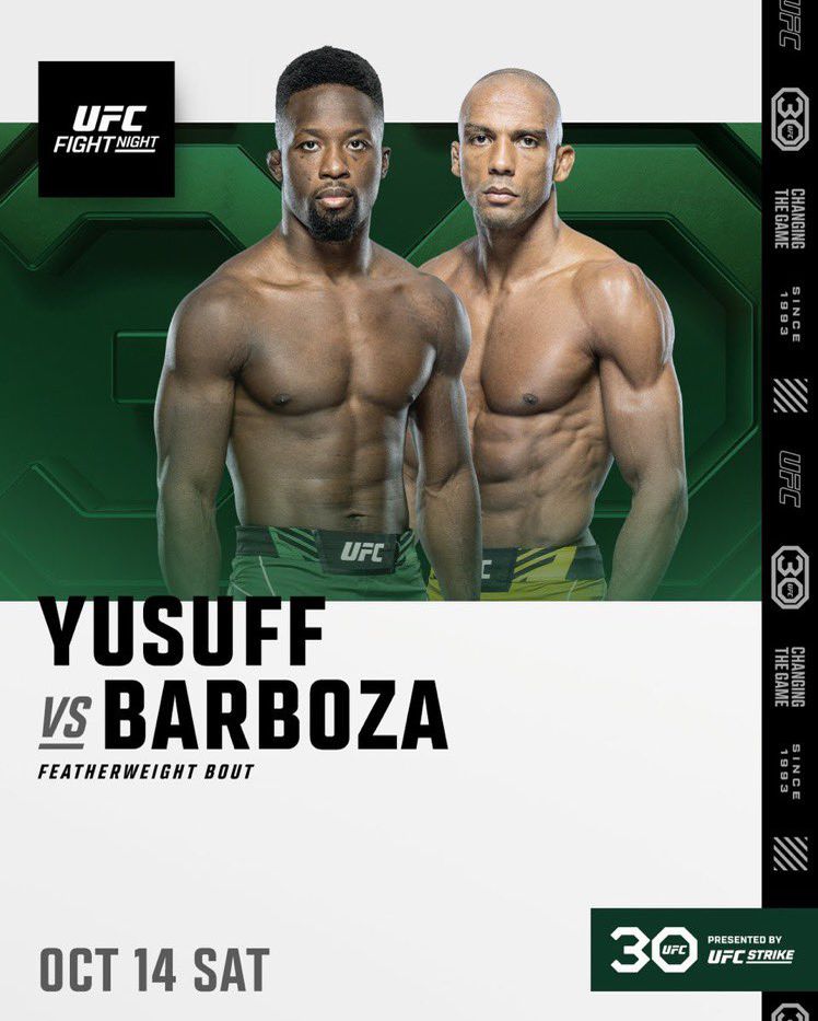 UFC Fight Night 230 Poster September 19, 2023