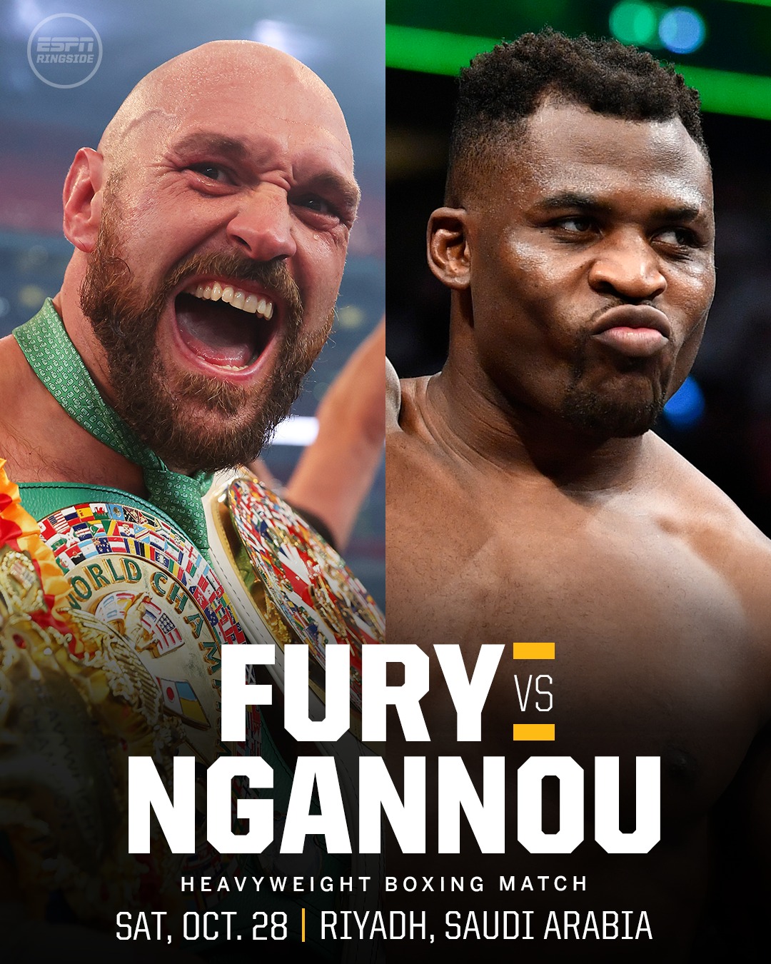 Fury vs. Ngannou Poster September 25, 2023