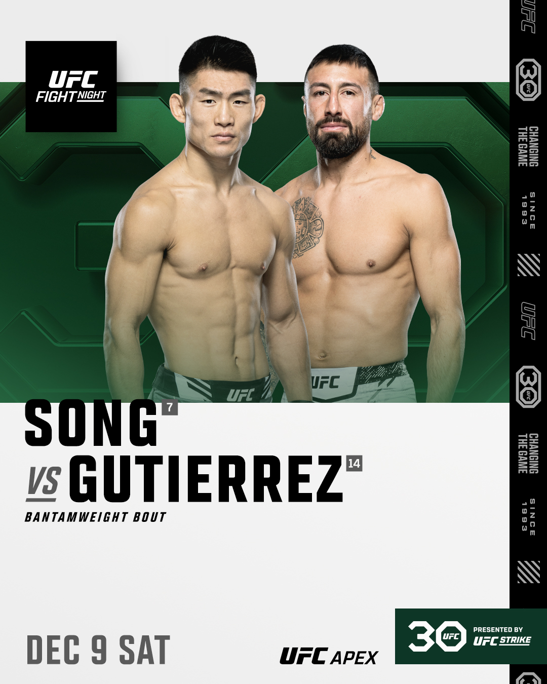 UFC Fight Night 233 Poster November 27, 2023