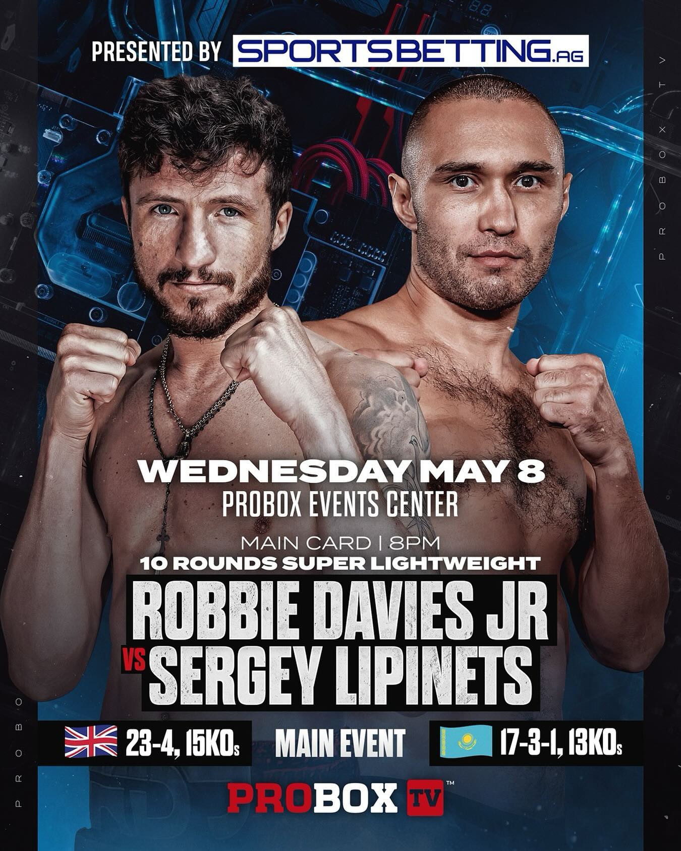 Davies Jr vs. Lipinets Poster May 06, 2024