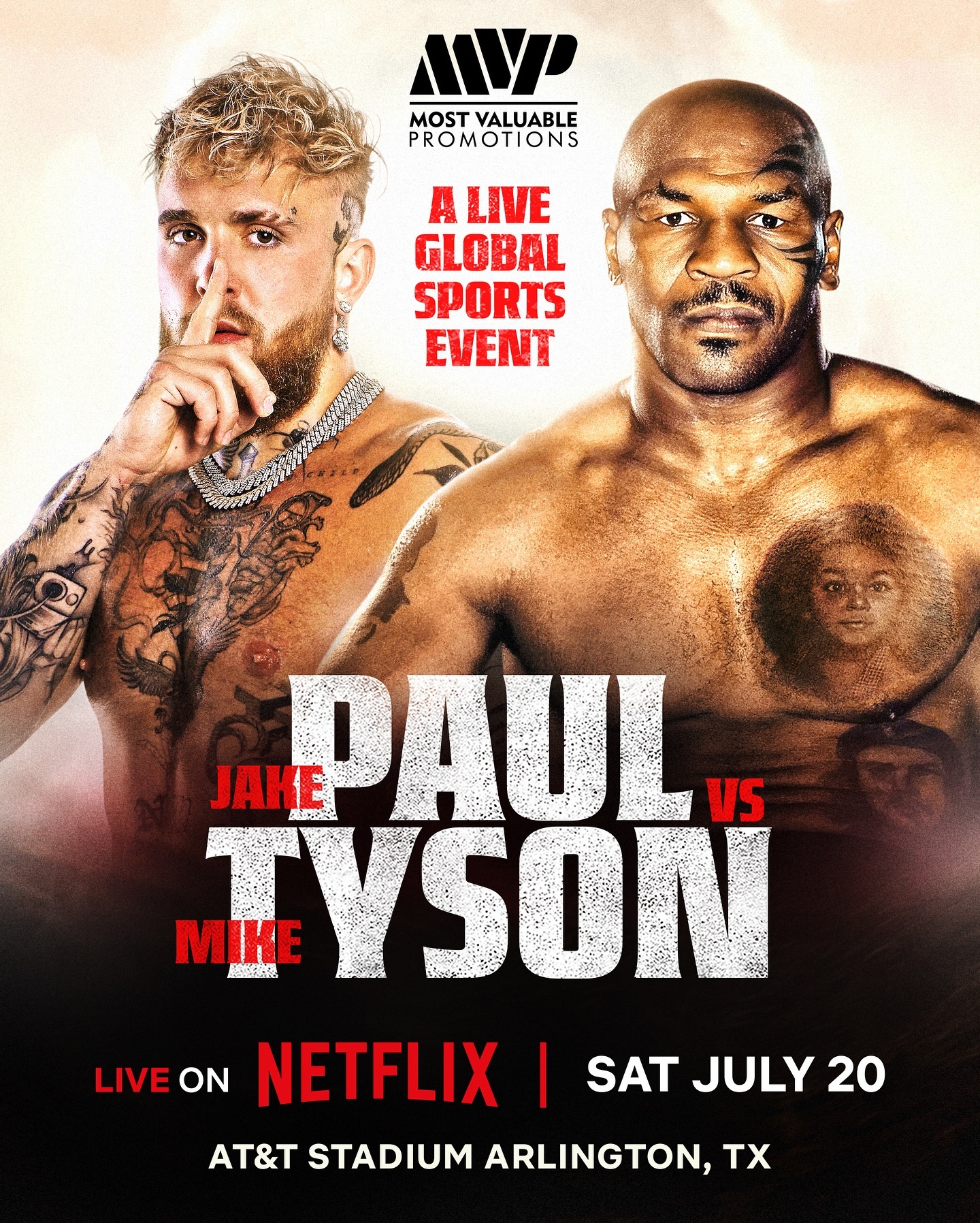 Paul vs. Tyson Poster May 12, 2024