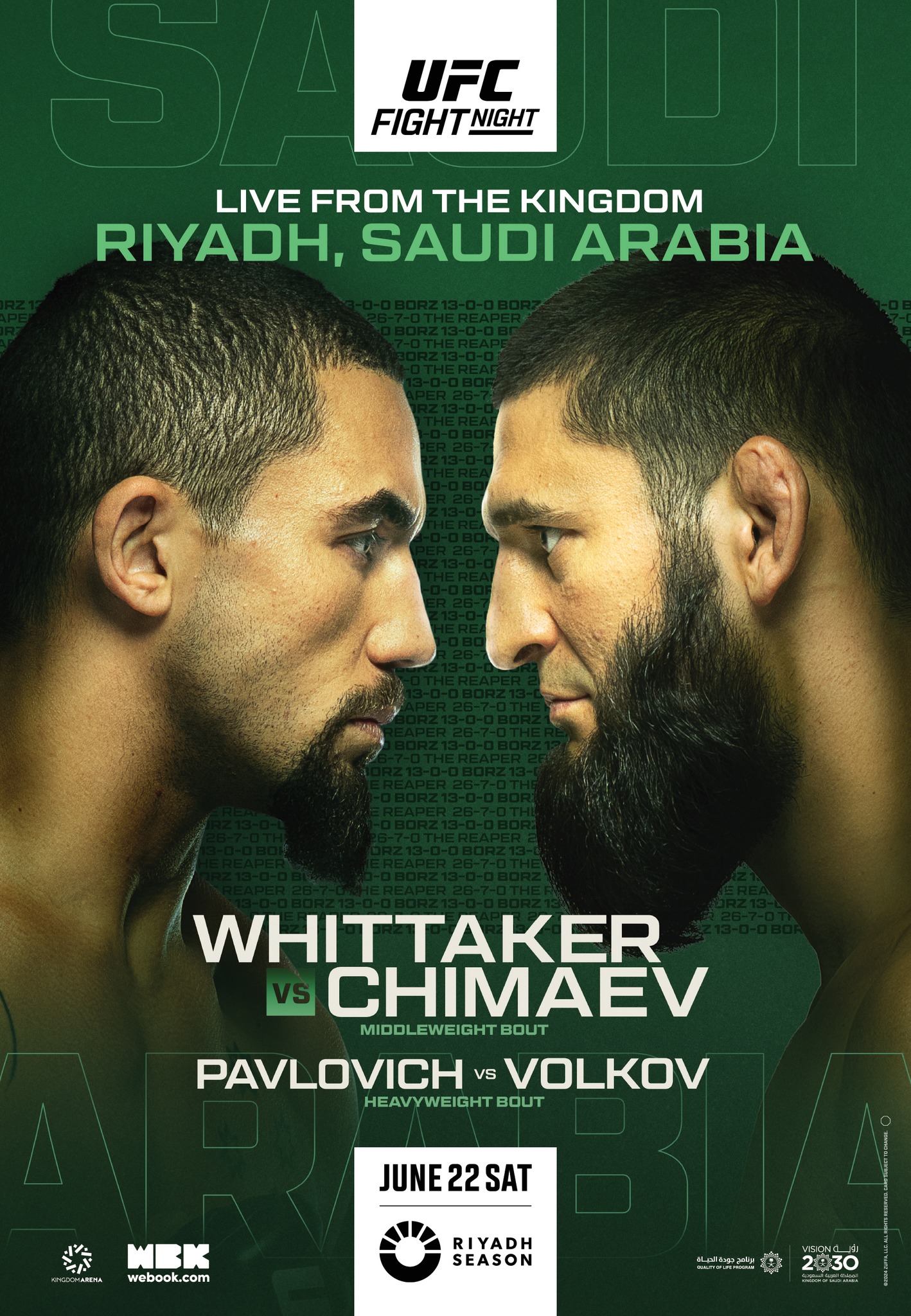 UFC on ABC 6 Poster June 04, 2024