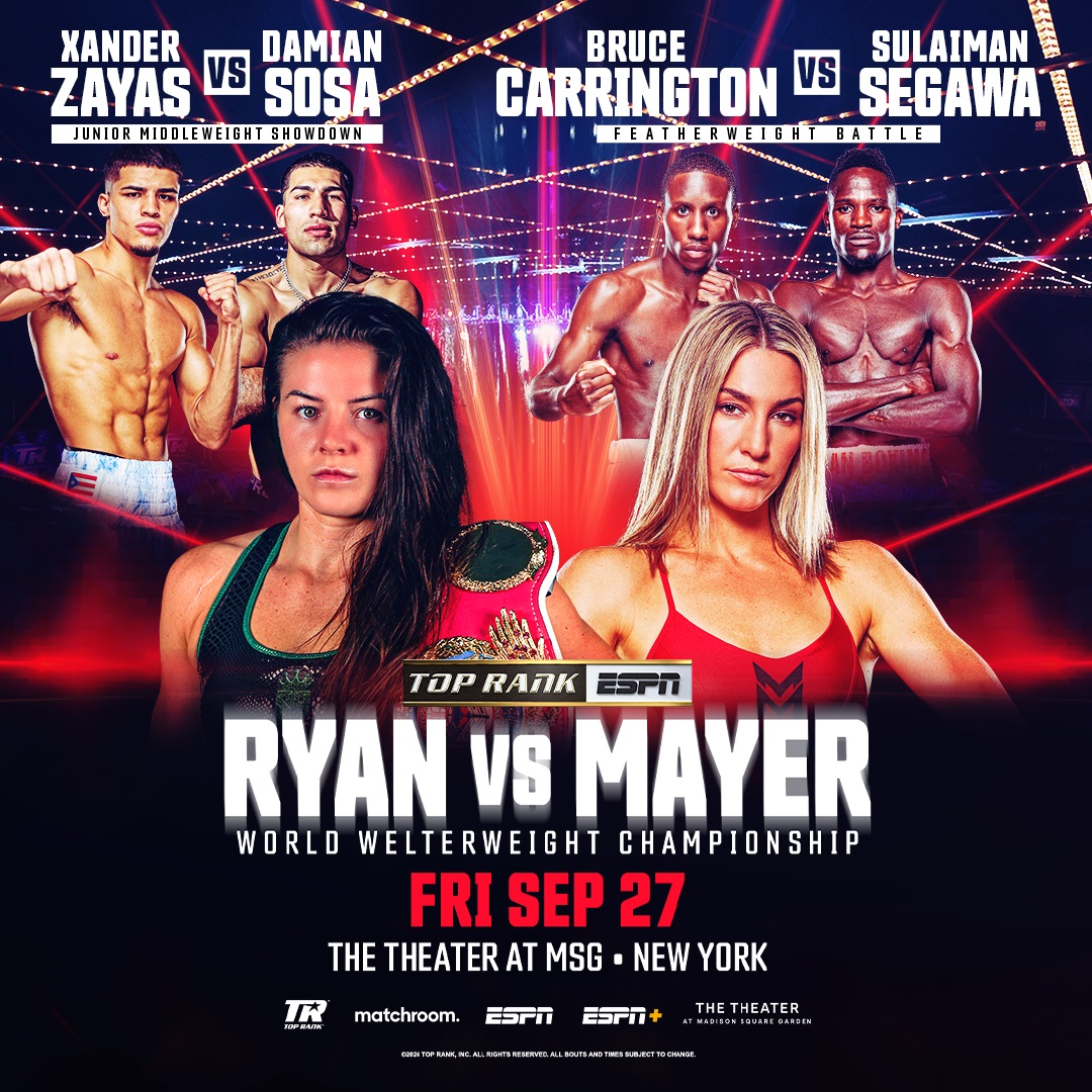 Ryan vs. Mayer Poster August 12, 2024