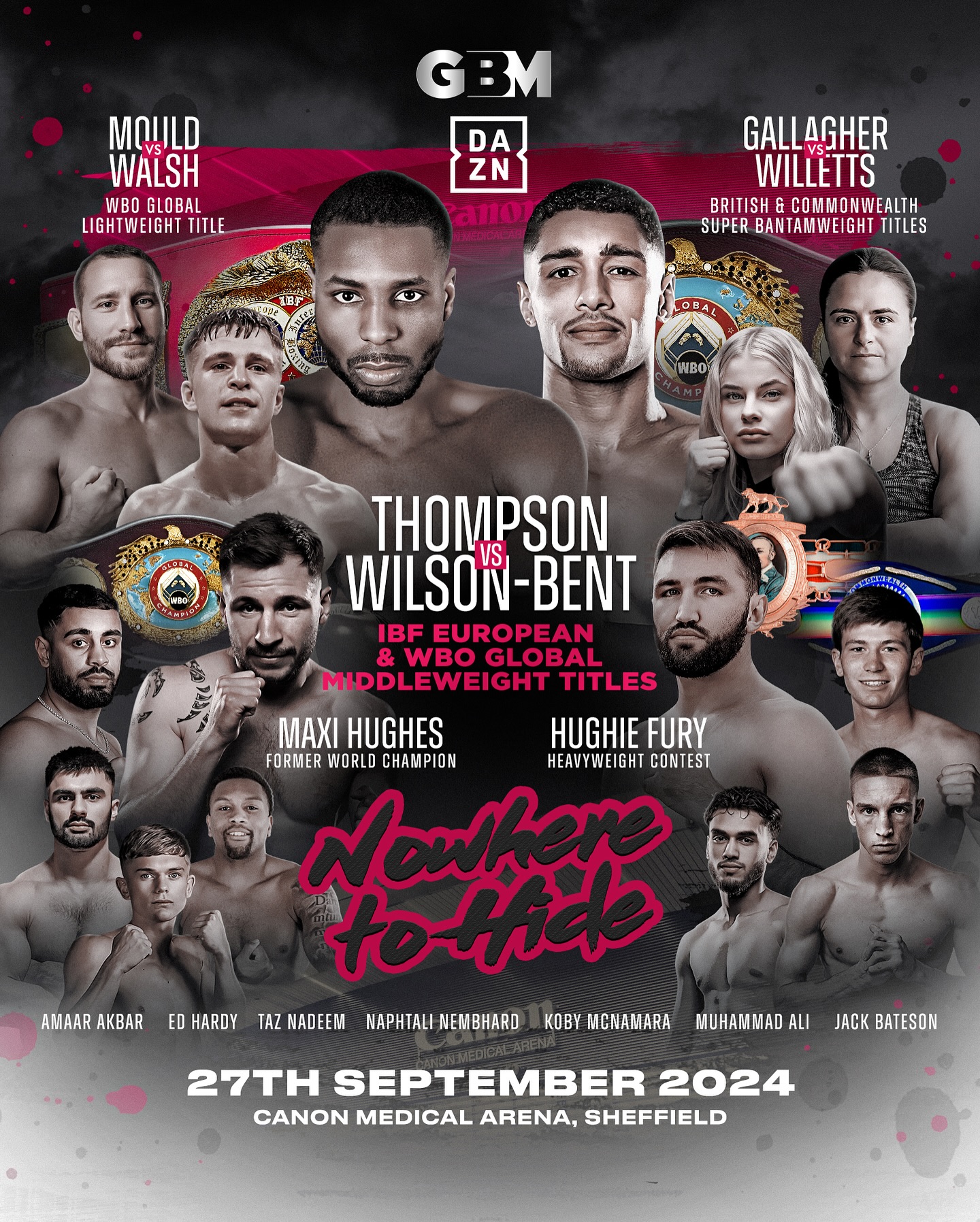 Thompson vs. Wilson-Bent Poster August 26, 2024