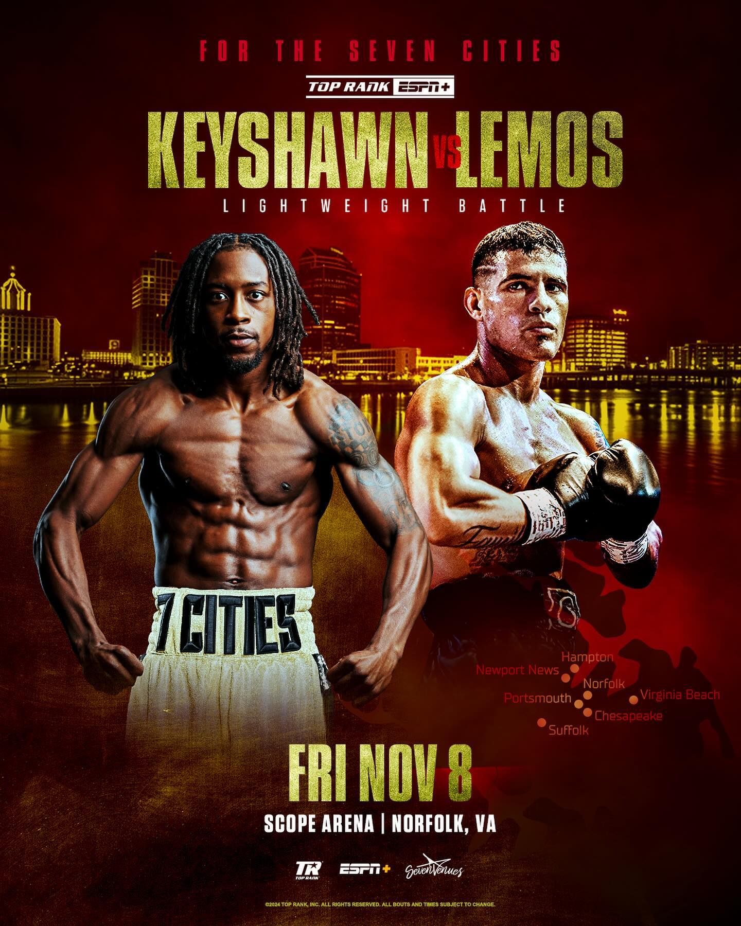 Davis vs. Lemos Poster September 08, 2024