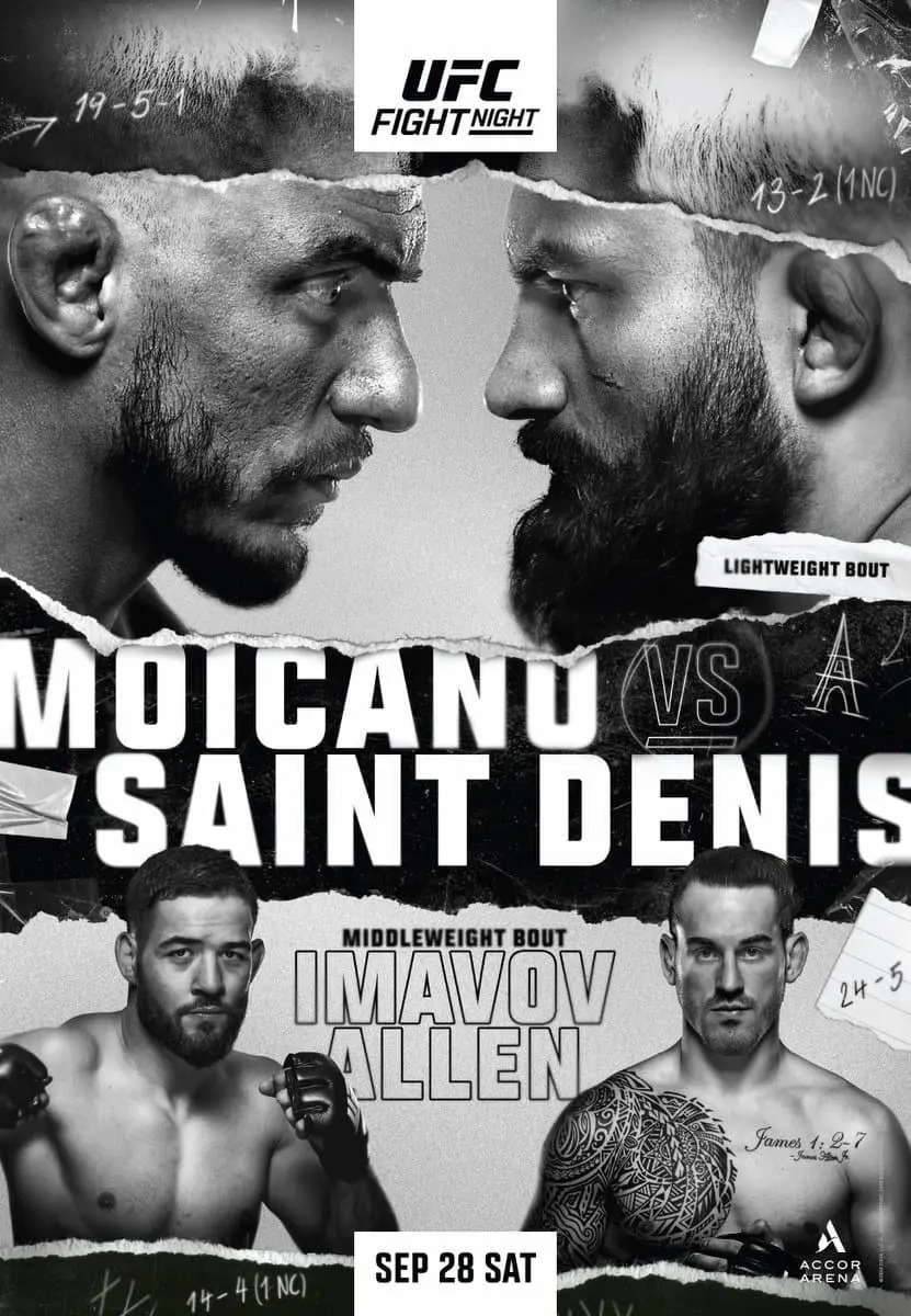 UFC Fight Night 243 Poster September 19, 2024