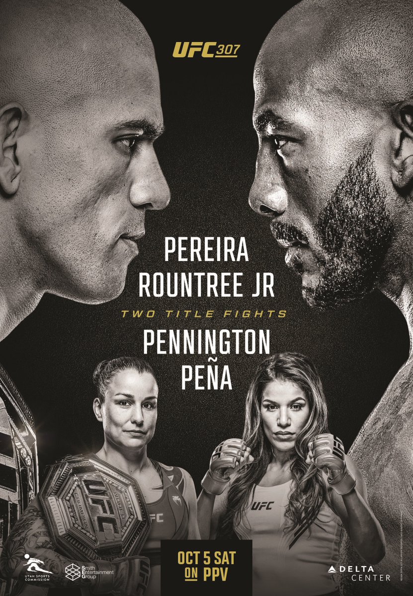 UFC 307 Poster September 19, 2024