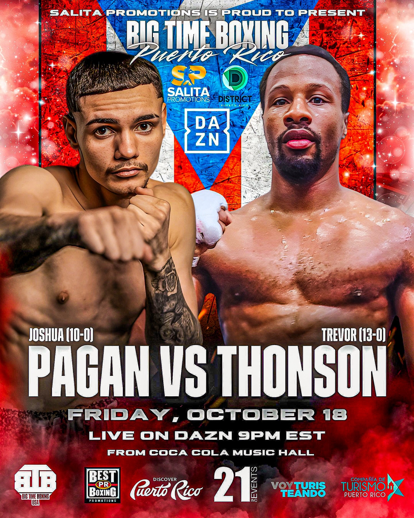 Pagan vs. Thonson Poster October 06, 2024