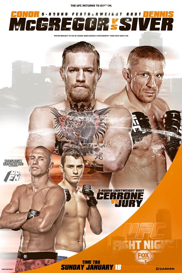 UFC Fight Night - McGregor vs. Siver Poster December 21, 2014